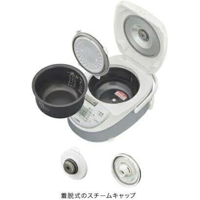 IHジャー炊飯器 炊きたて スチールホワイト タイガー JPF-G 055 WL