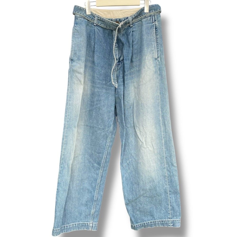 GRAPHPAPER 24AW Salvage Denim Belted Pants サイズ1