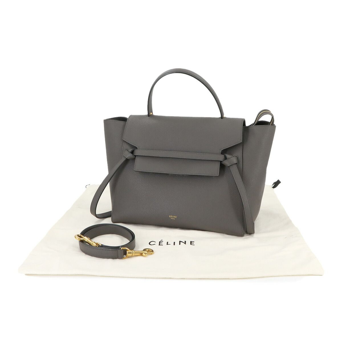 美品 セリーヌ CELINE ベルトバッグ ミニ 2way ハンド ショルダー 