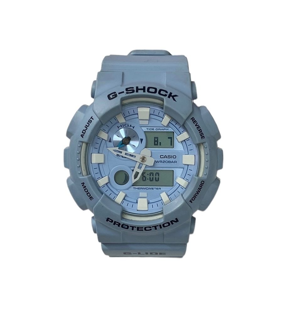 CASIO (カシオ) G-SHOCK Gショック クォーツ デジアナ 腕時計 GAX-100CSA ライトブルー メンズ/025 - メルカリ