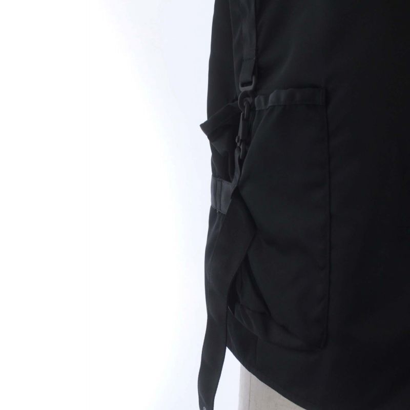 ダブルタップス WTAPS 20AW RACK VEST NYLON.TWILL ラックベスト ナイロンツイル ジップアップ 01 S 黒 ブラック  202BRDT-JKM07 /KH