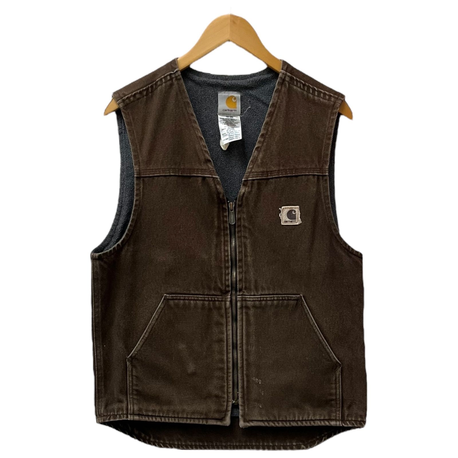 Carhartt (カーハート) ダックベスト 裏地フリース USA製 古着 M