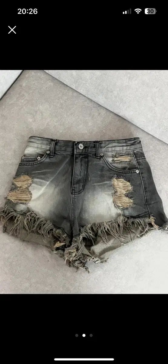 BOHEMSEO ボヘミアンソウル ダメージ ウォッシュショーツ グレー M USTAUSTRALIA_COM_AU