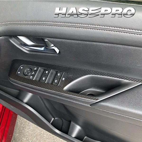 【ポスト便無料！】 ハセプロ　マジカルカーボン ドアスイッチパネル用 日産 セレナ FC28　CDPN-27　ブラック/ シルバー/ ガンメタ