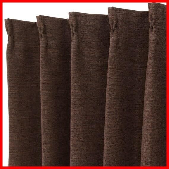【新着商品】ブラウン NITORI 2枚入り 100X135cm アクト カーテン 7335245 消臭 遮熱 遮光1級 ニトリ