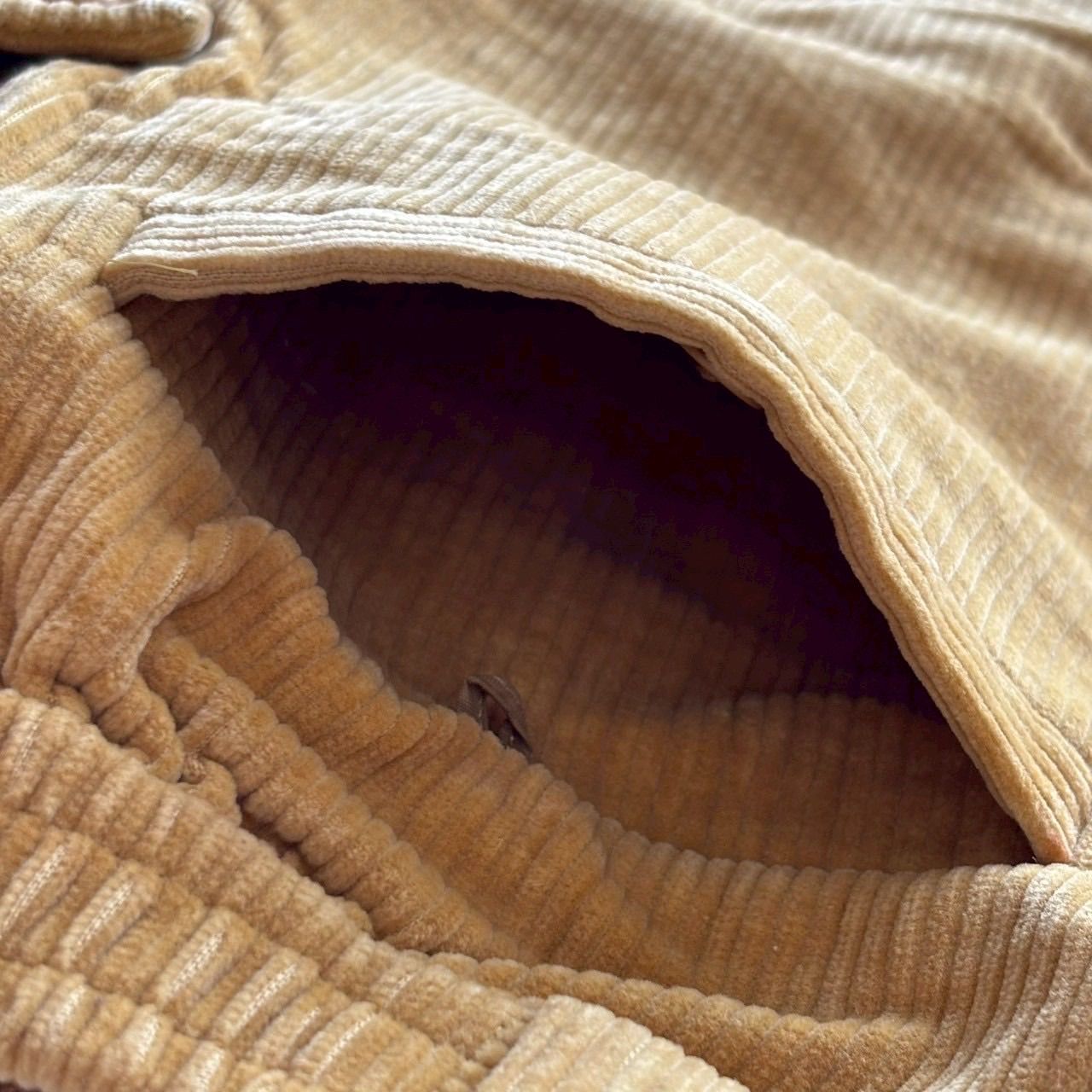 コーデュロイスカート 黄