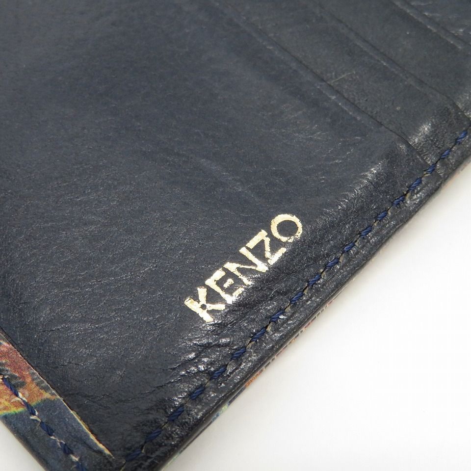 ケンゾー KENZO タイガー レザー 二つ折り ウォレット 財布