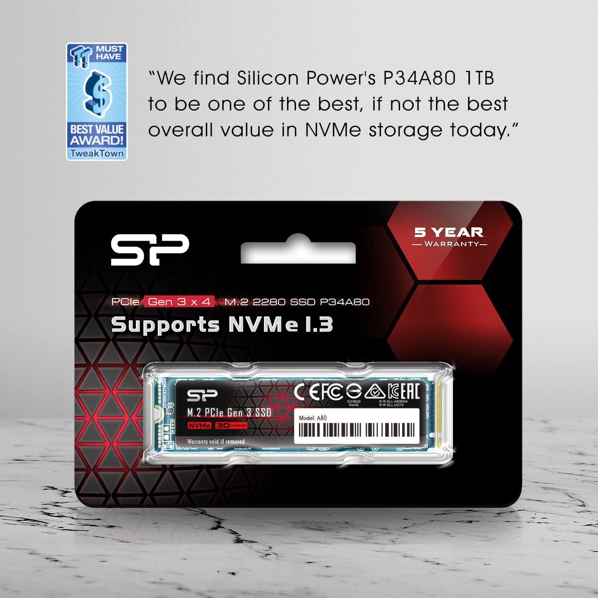 SP Silicon Power シリコンパワー SSD 2TB 3D NAND M.2 2280 PCIe3.0×4 