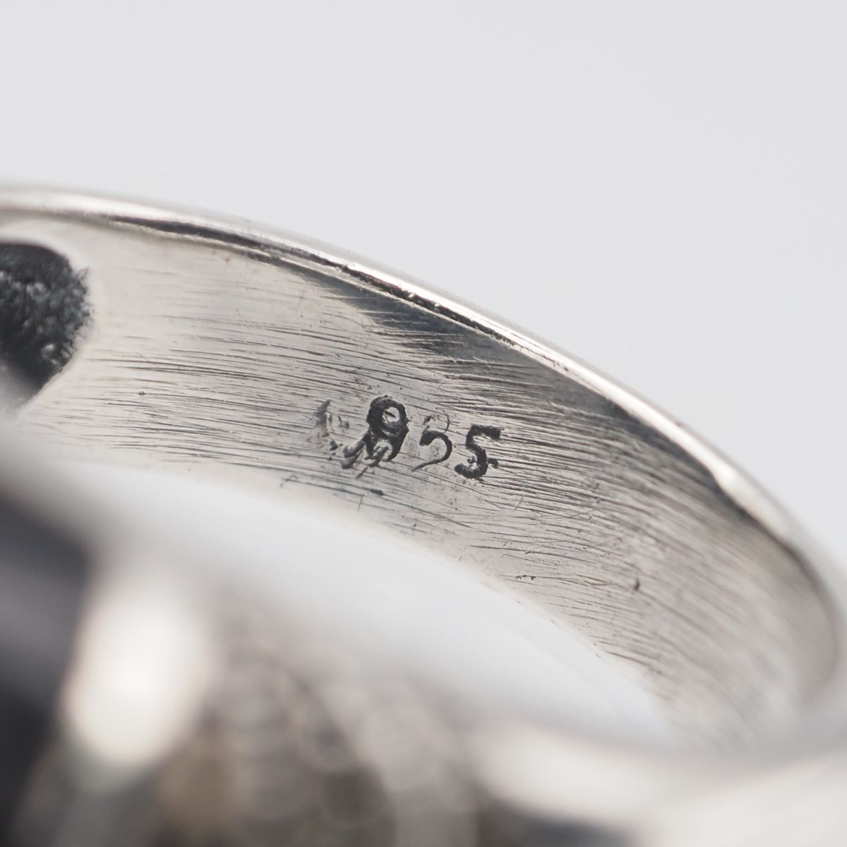 G909 オニキス マーカサイト マルカジット 925刻印 リング