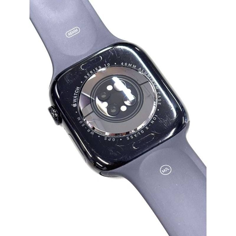 美品Apple Watch Series 10 GPS ブラック Apple Watch Series 10 (GPSモデル) - 46mmジェットブラック
