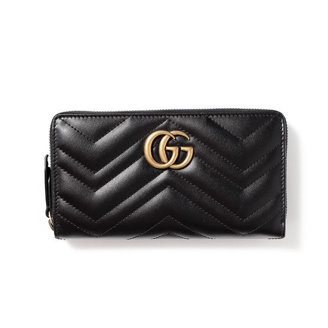 新品未使用】 GUCCI グッチ 長財布 GGマーモント ジップアラウンド