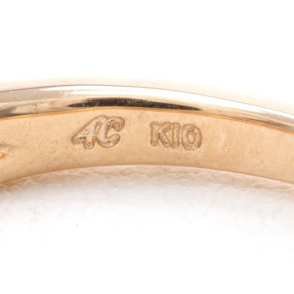 4℃ K10PG リング 指輪 9.5号 ホワイトトパーズ 総重量約2.6g - メルカリ