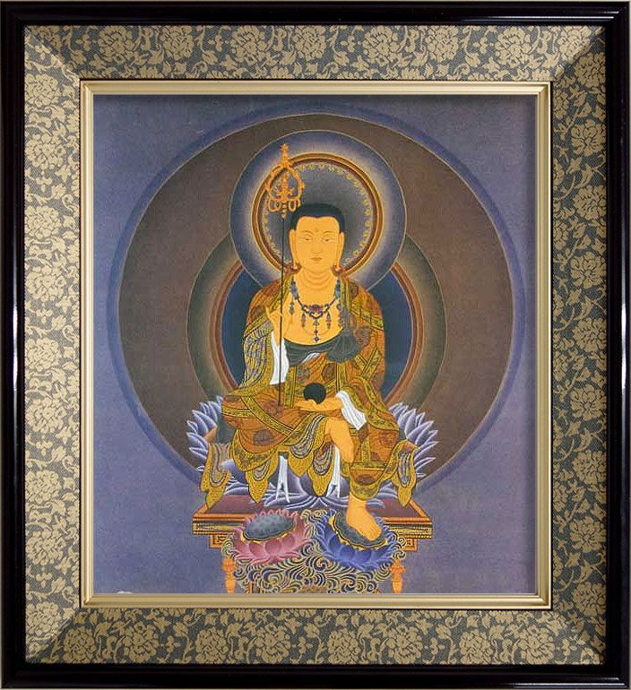 仏画 色紙額「地蔵菩薩」複製画 【額が選べます】冥福の祈り