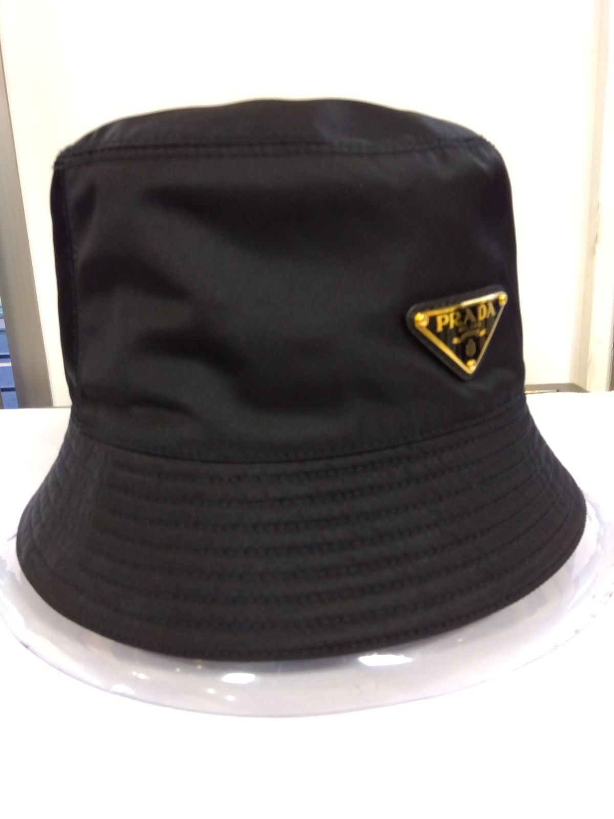 M19 プラダ PRADA 帽子 バケットハット ゴールド Мサイズ