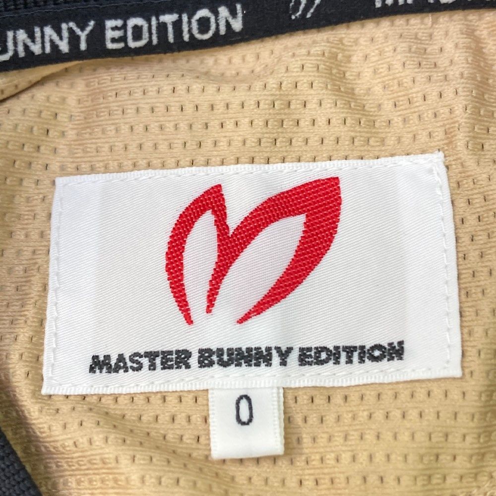 サイズ：0 MASTER BUNNY EDITION マスターバニーエディション  Vネック 半袖Tシャツ 総柄 ベージュ系 [240101447041] ゴルフウェア レディース ストスト サイズ：0 MASTER BUNNY EDITION マスターバニーエディション V