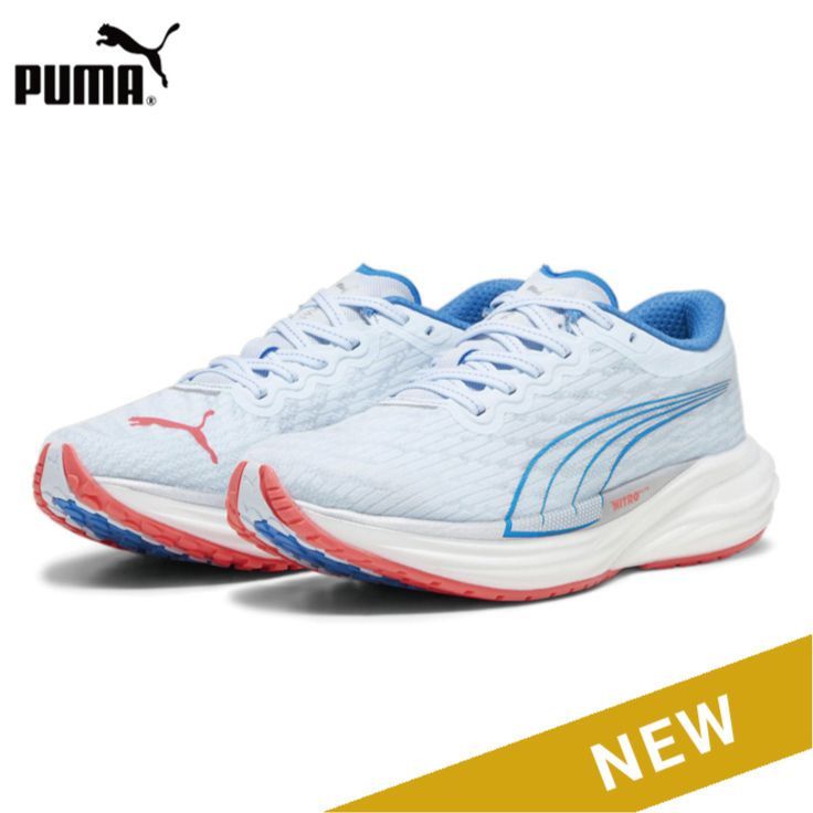 プーマ PUMA ディヴィエイト ニトロ 2 DEVIATE NITRO WNS ランニングシューズ 靴 ウィメンズ レディース 女性陸上・ランニング用品 23.0cm (18)アイシーブルー
