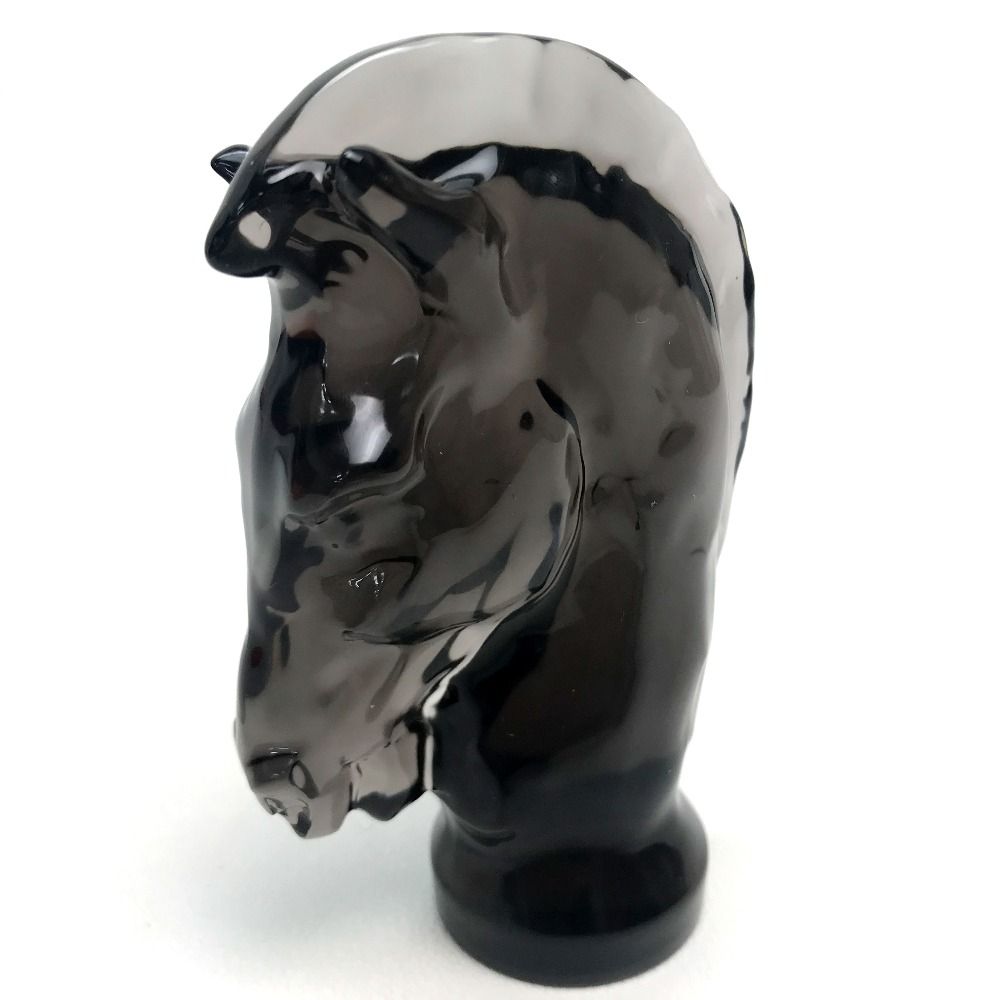 サンルイ Saint Louis シュバル 馬 エルメスグループ ポーン チェス 駒 置物 クリスタルガラス ブラック 新品同様 サンルイ エルメスグループ シュバル 馬 ポーン チェス 駒 置物 ガラス