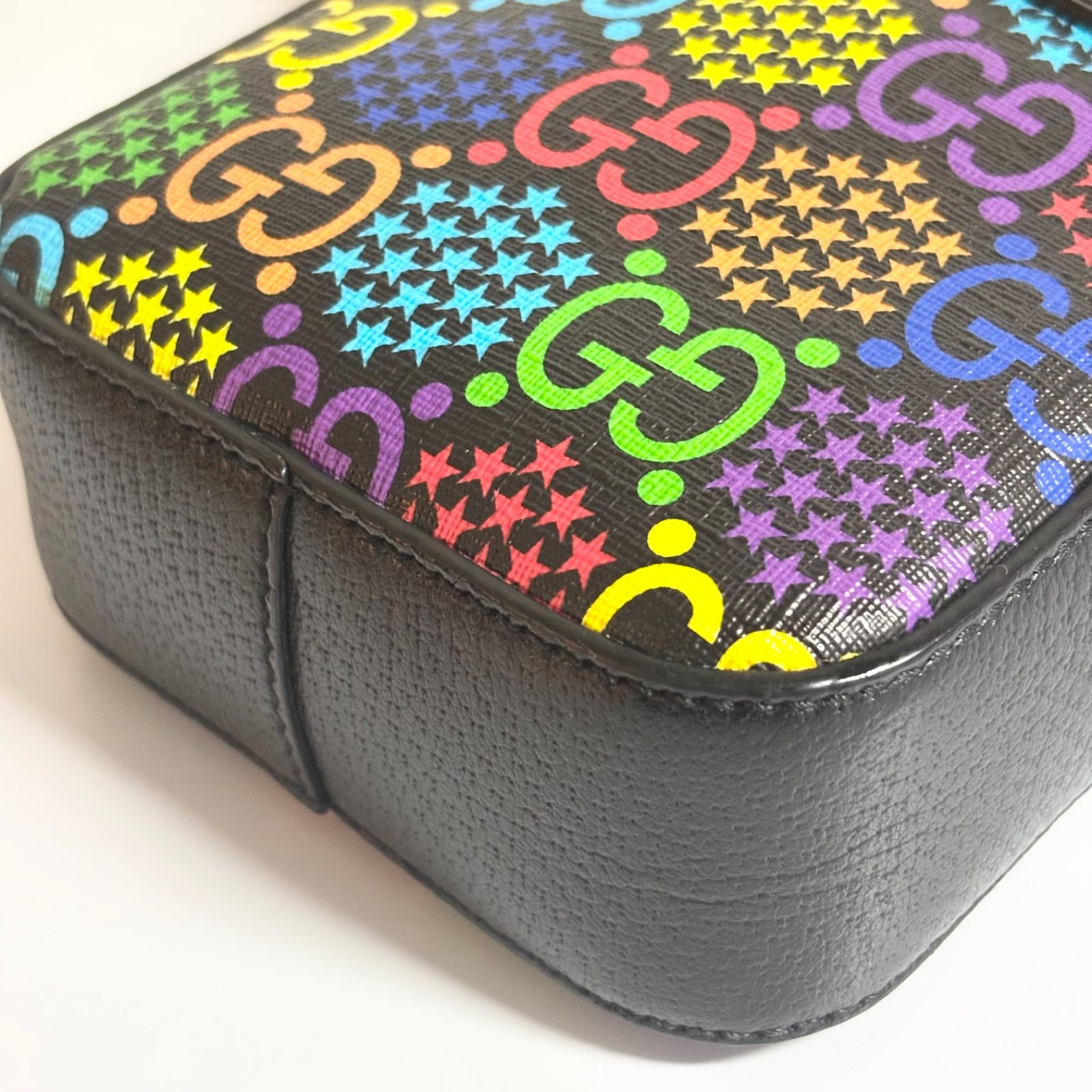 Gucci 極美品 GG サイケデリック ショルダーバッグ グッチ 美品 GUCCI グッチ GG サイケデリック ショルダーバッグマルチ