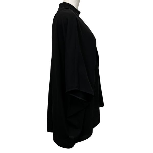 エンフォルド ENFOLD シャツ ブラウス オーバーサイズ ドルマン 半袖 トップス 黒 38 M～L 9号～11号 レディース S 5 V 429