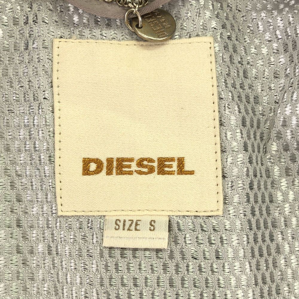 ディーゼル チェック柄 テーラードジャケット S グレー系 DIESEL 