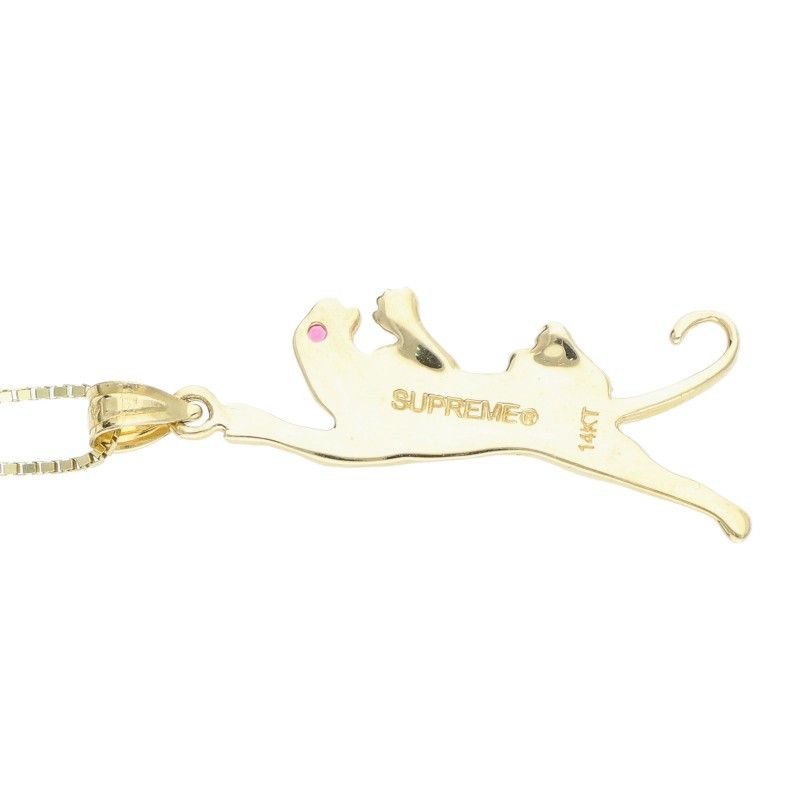 SUPREME 14K 18aw ゴールド　 パンサー　ネックレス supreme necklace 18AW 14K Panther Gold Pendant パンサー