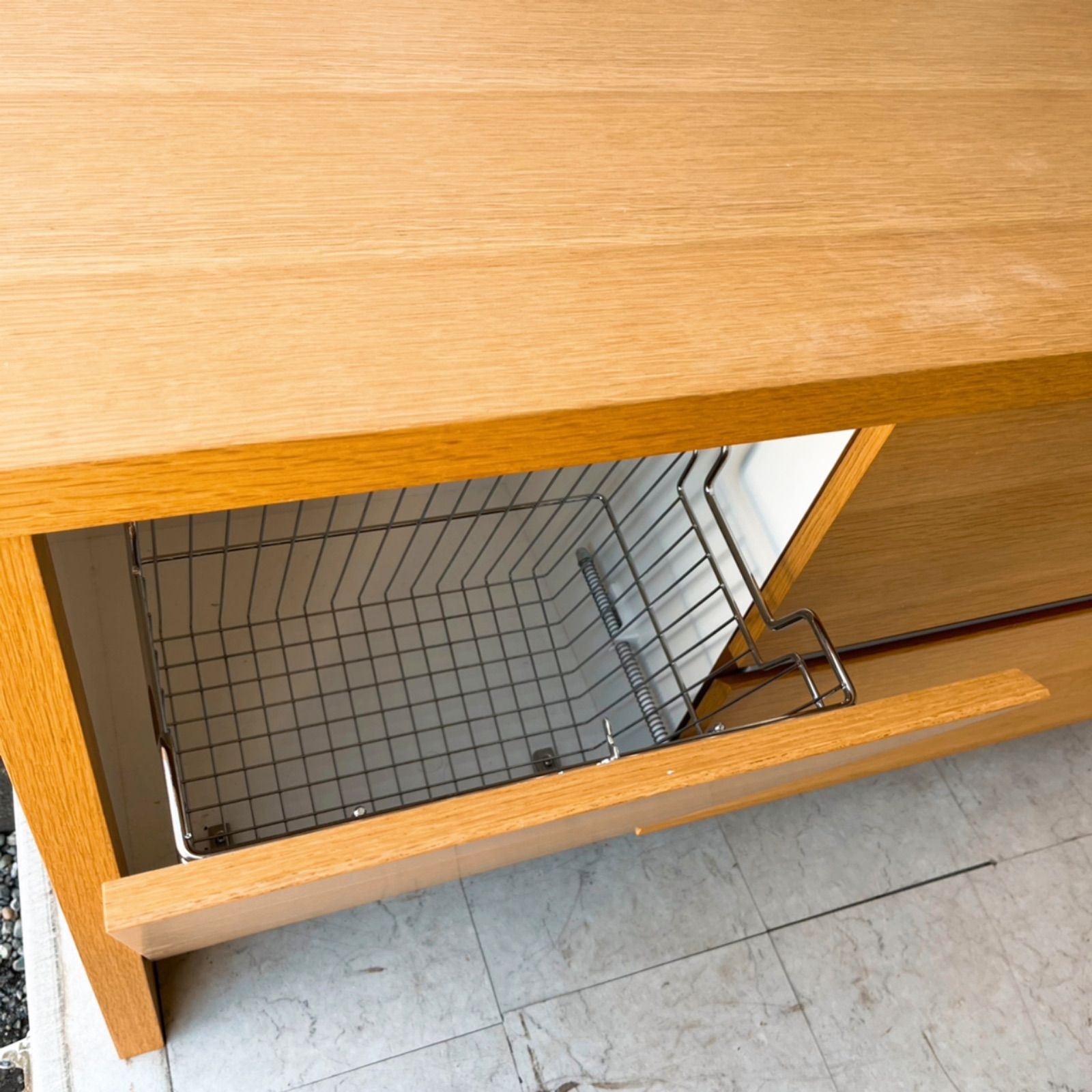 取付無料！アルフレックス特注品 天然木北欧モダン収納ローチェスト