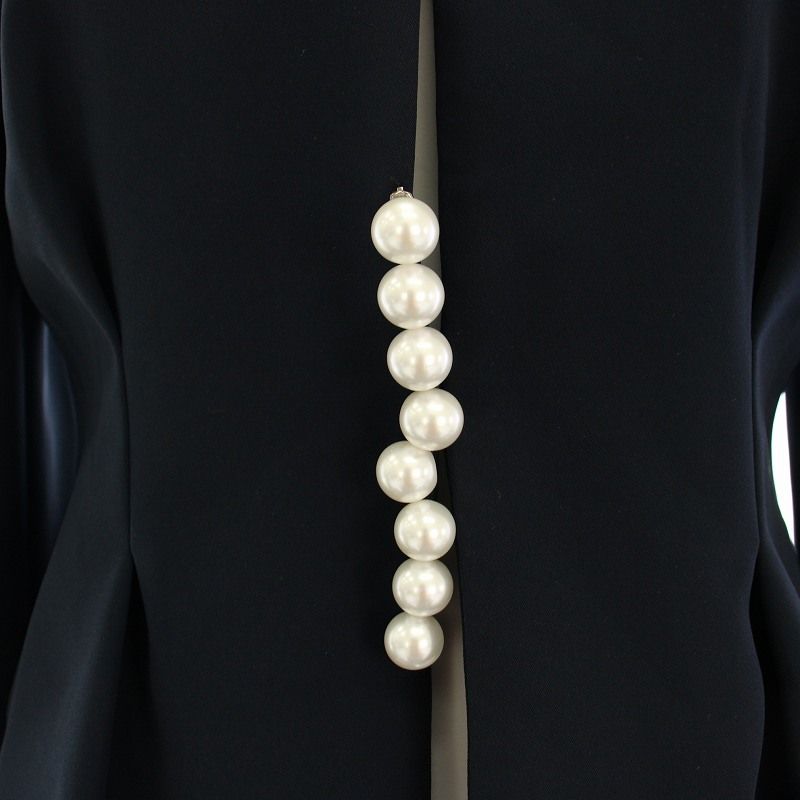 ヨーコチャン YOKO 2024 CHAN ノーカラージャケット パールボタン