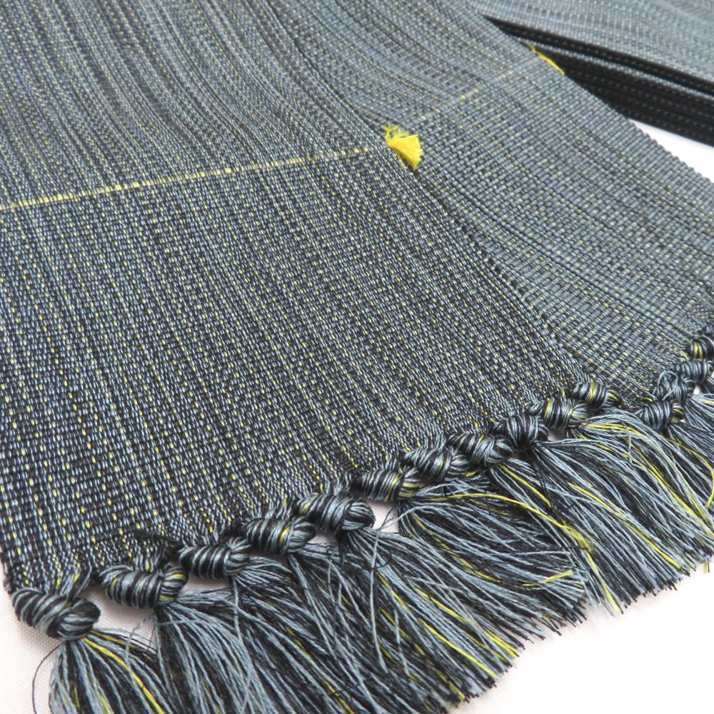 角帯 正絹 黄金の繭 米沢織 ブルー系 米沢小島 みちのく織 日本製 絹100％ 紳士 男性用 メンズ 男帯 着物 和装 長さ435cm 【キモノオフ野々市若松店】 角帯 正絹 黄金の繭 米沢織 ブルー系 米沢小島 みちのく織 日本製 絹