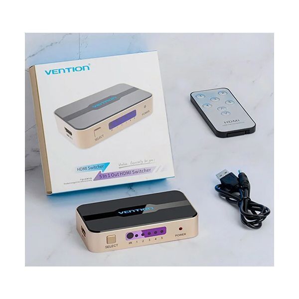 ベンション HDMIスイッチャー 5 In 1 Out ゴールド AC-2441 1台