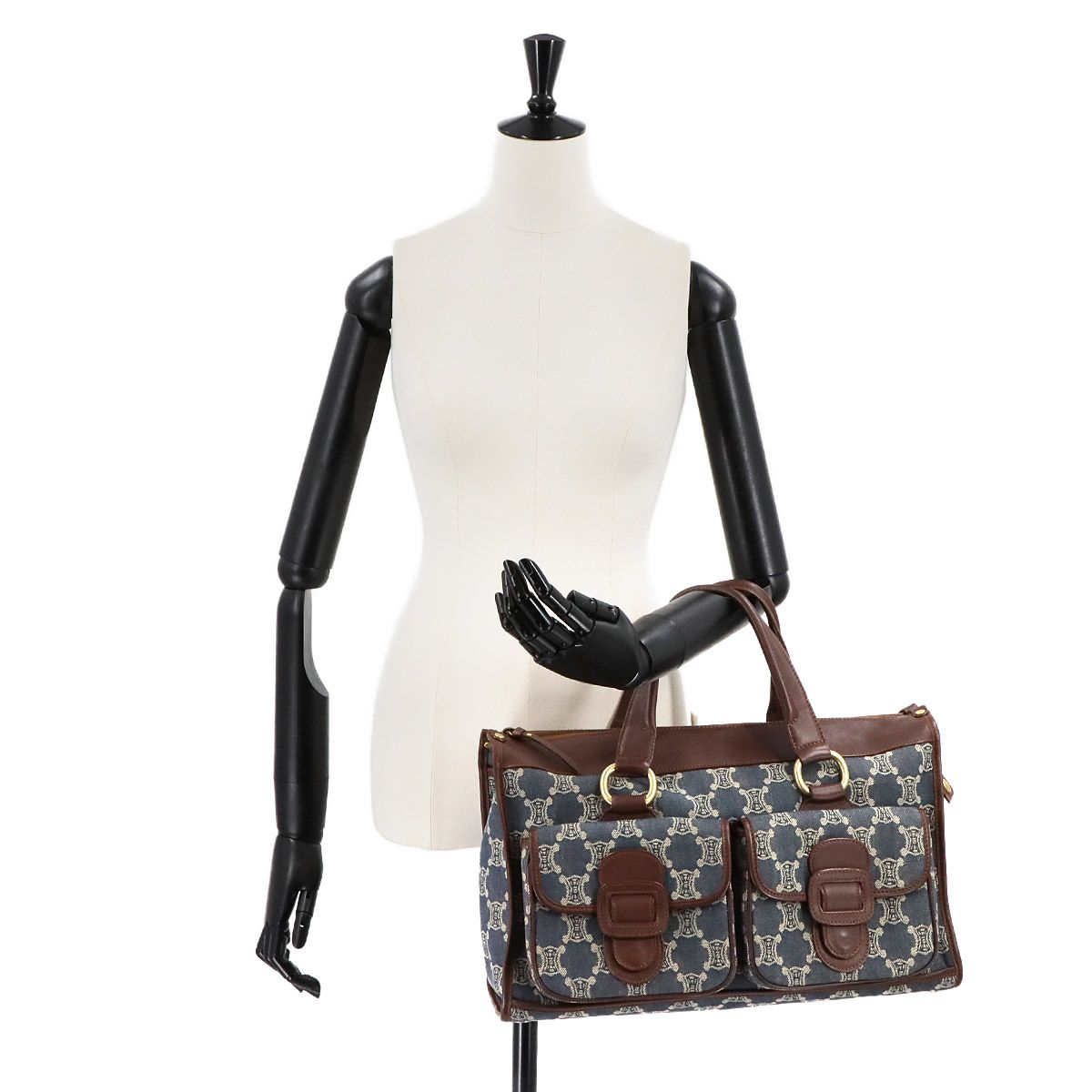 ♥美品♥CELINEマカダム　 ネイビー　カシミア混 ウール 手袋 楽天市場】CELINE セリーヌ マフラー マフラー Long Scarf