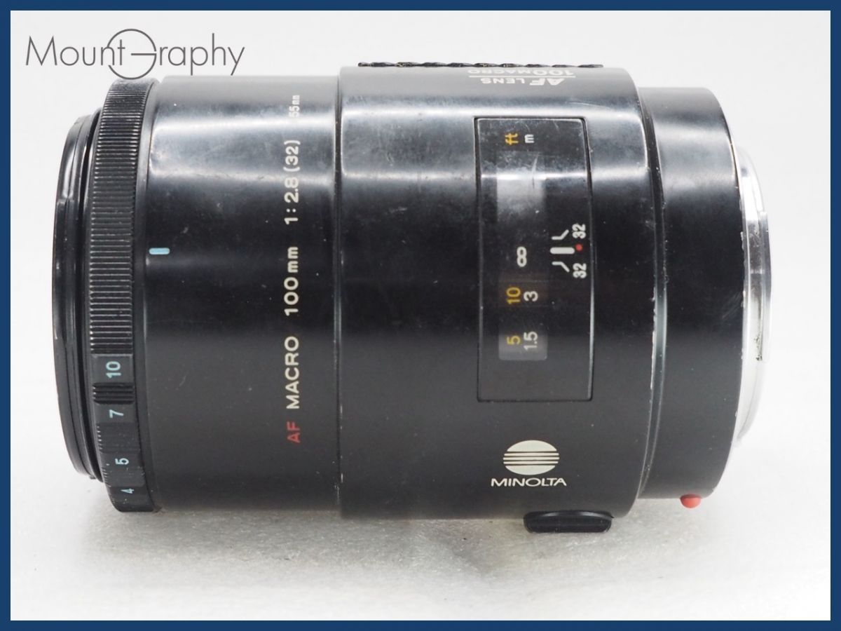 ☆実用美品☆ MINOLTA ミノルタ AF MACRO 100mm F2.8 前キャップ付 同