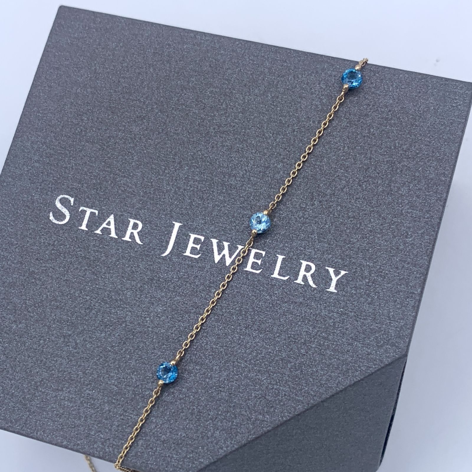 ▽STAR JEWELRY/スタージュエリー BLUE TOPAZ BRACELET ブレスレット