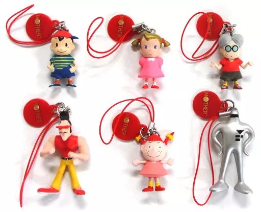 中古】ストラップ(キャラクター) 全6種セット 「MOTHER フィギュア