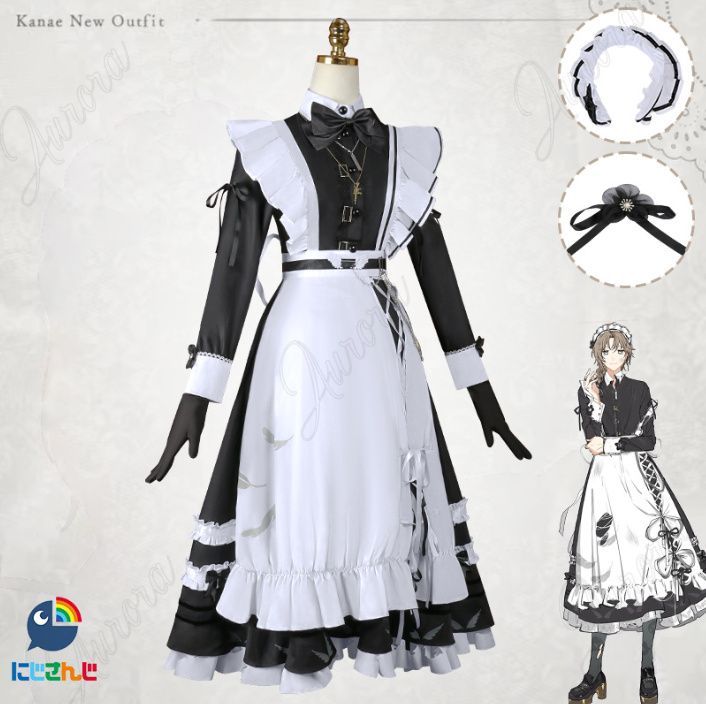 Vtuber　にじさんじ　叶　メイド服　コスプレ衣装　新バージョン Vtuber にじさんじ 叶 メイド服 コスプレ衣装 送料無料 新バージョン