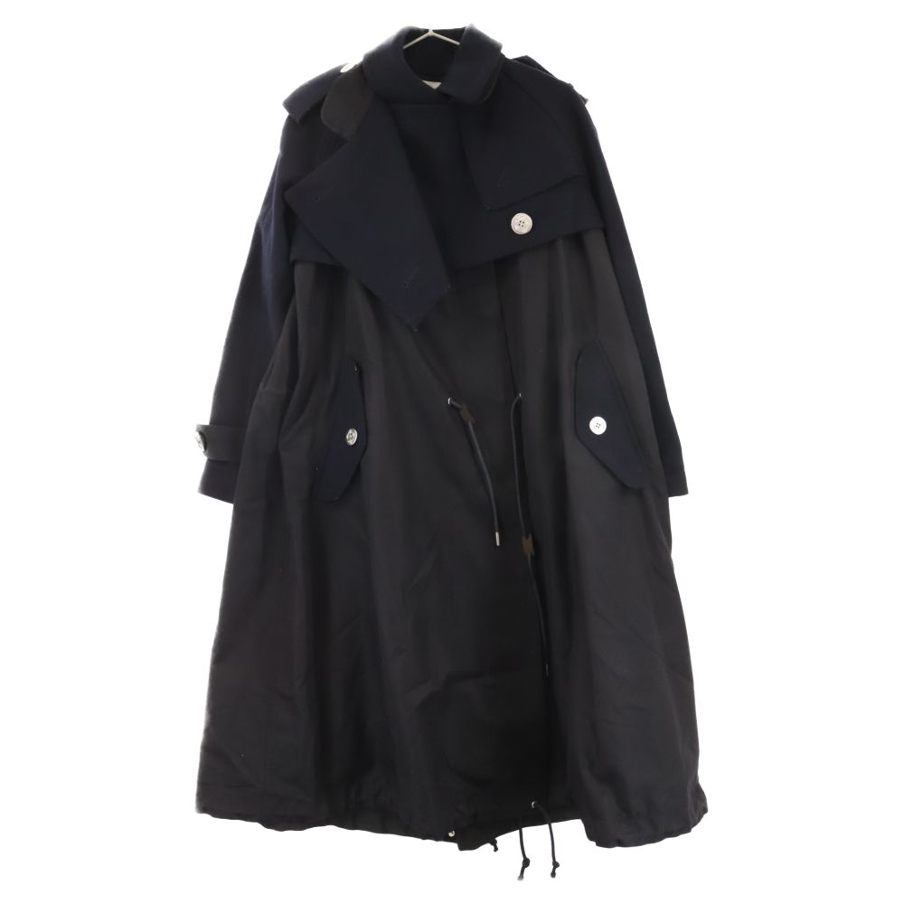 Sacai Melton Mods Coat コート　2 ブラック