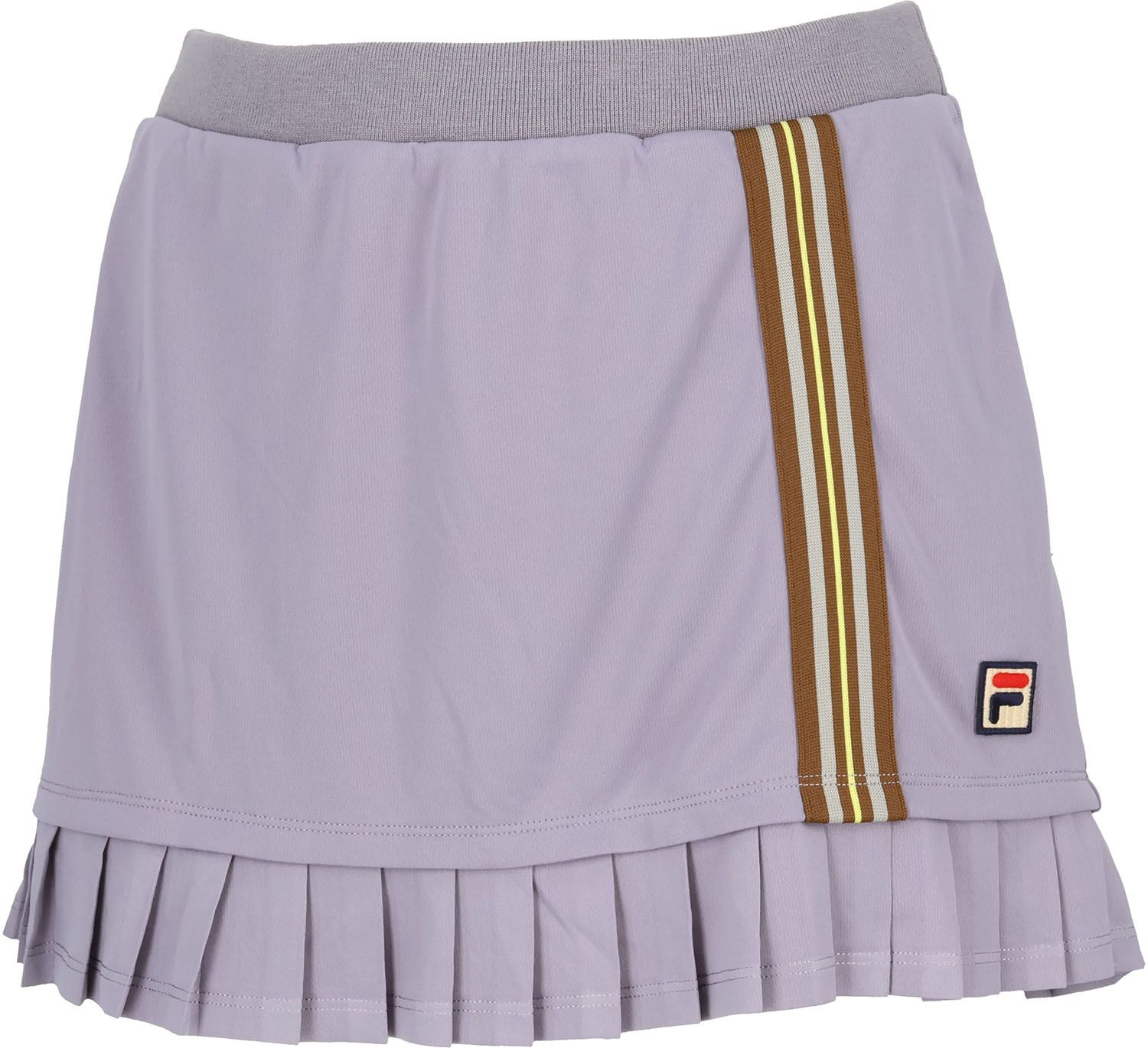 フィラ FILA テニス スコート レディース ウィメンズ 女性 大人 スカート ボトムス ウェア ロゴ ライン テープ プリーツデザイン 華やかさ 部活動 クラブ サークル スクール EL0235 34Z アイボリー