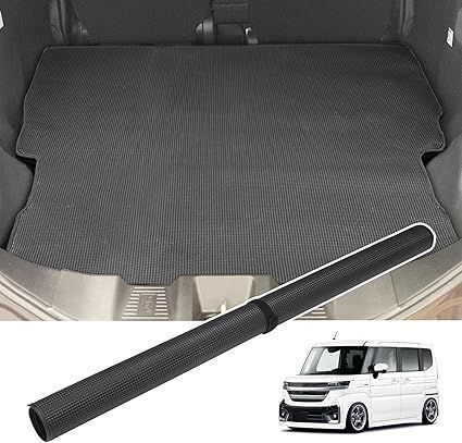 BUYFULL スペーシア ラゲッジマット スペーシア スペーシアカスタム MK54S MK94S マジックテープストラップ 巻いて収納可 防水 耐摩擦 耐汚れ 水洗い便利 速乾 収納便利 2025.11~