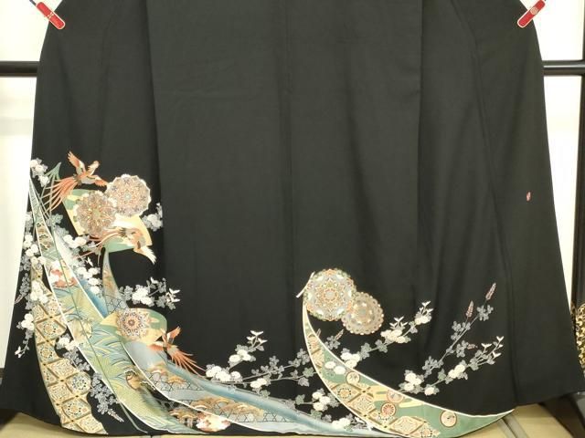 美品　着物　黒留袖　琳派　花柄　豪華　正絹　五つ紋 留袖「桂由美 琳派 華やかな庭園」 TANAN丹庵 - TANAN 丹庵