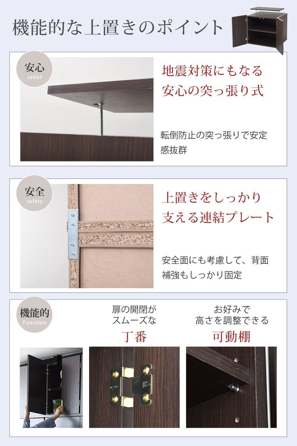 上置き 棚 ラック JKプラン 単品 幅60 天井 つっぱり 収納 クローゼット 衣類収納 服 洋服 衣類 FRM-3004-D