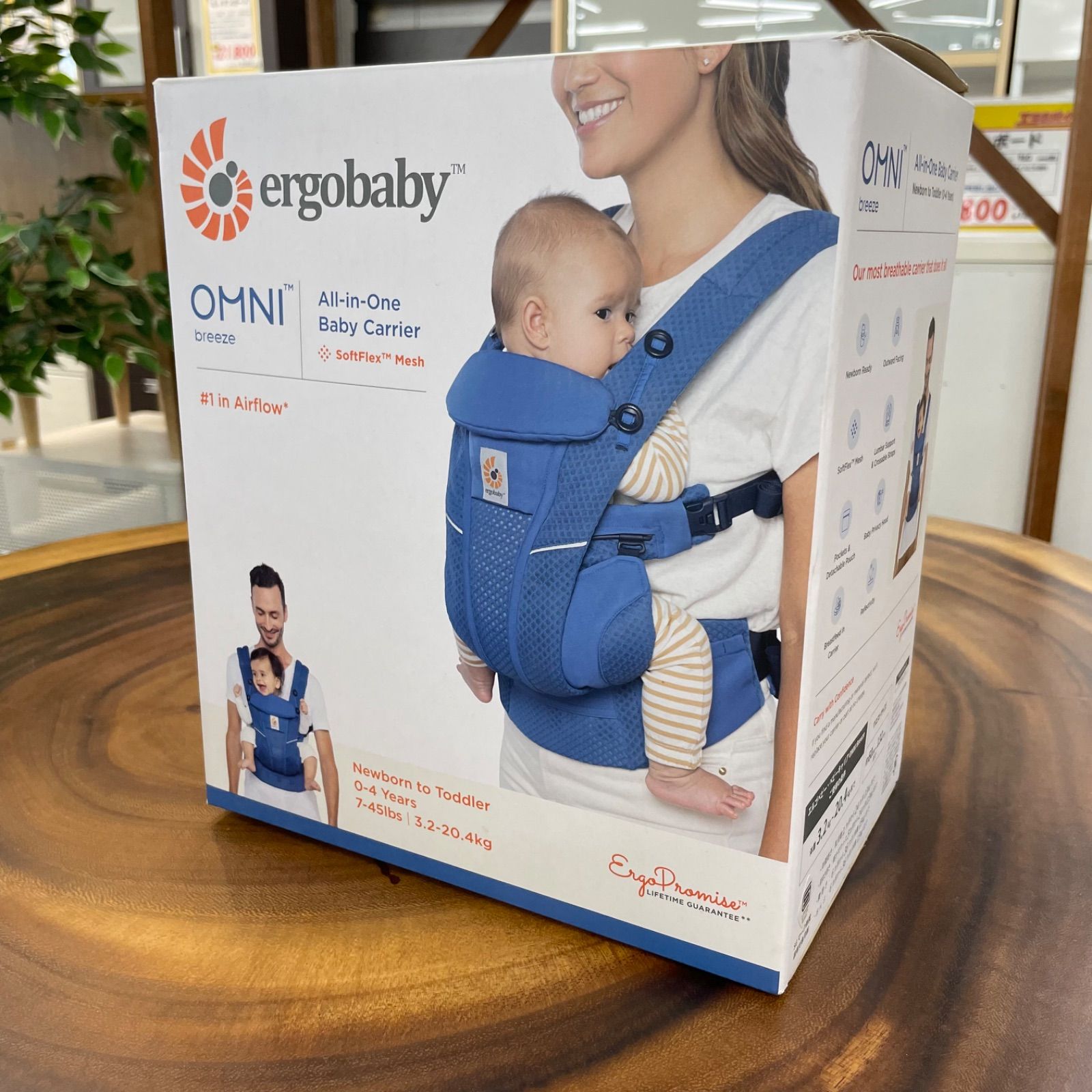 未使用品 Ergobaby エルゴベビー OMNI Breeze サファイアブルー 抱っこ紐 平塚店 - メルカリ