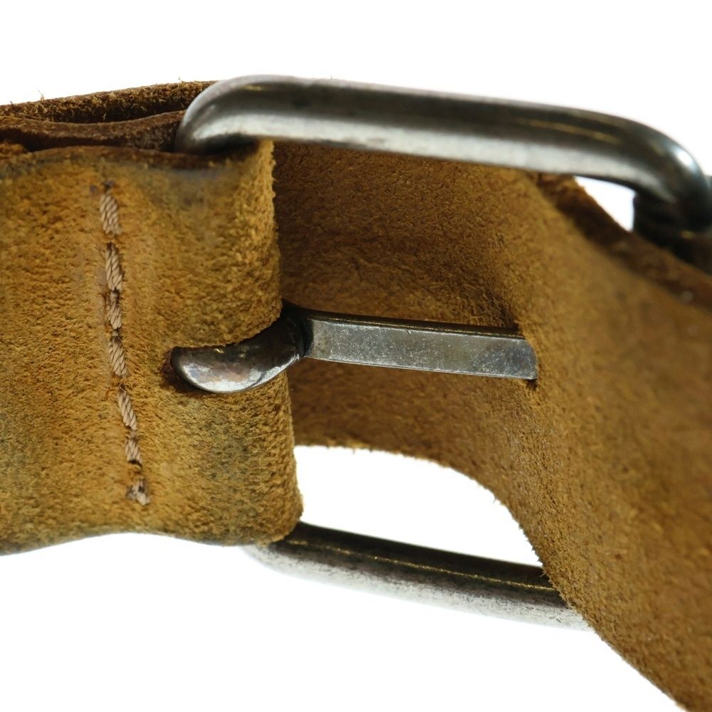 nudie jeans (ヌーディージーンズ) Leather Belt ロゴ バックル レザー