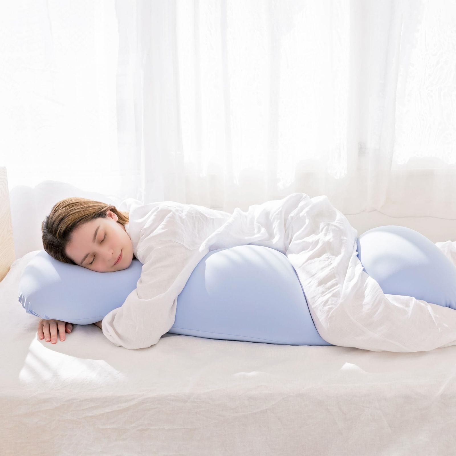 【12月16日迄特価】⭐︎新品未開封⭐︎ MOGU 雲に抱きつく夢枕 ナイトネイビー 新品 MOGU 雲に抱きつく 夢枕 (本体・カバーセット) ナイト