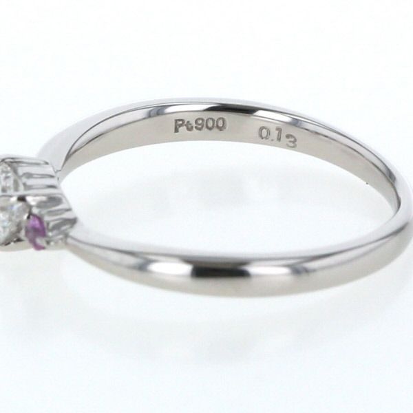 値下げ Pt900 プラチナ リング ダイヤモンド 0.13ct ピンク 値下げ Pt900 プラチナ リング ダイヤモンド 0.13ct ピンク