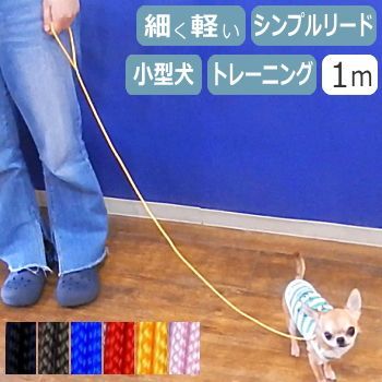 犬 リード スキップ シンプルリード 1m ショーリード トレーニング しつけ 軽い 細い ナイロン トレーナー 教室 - メルカリ