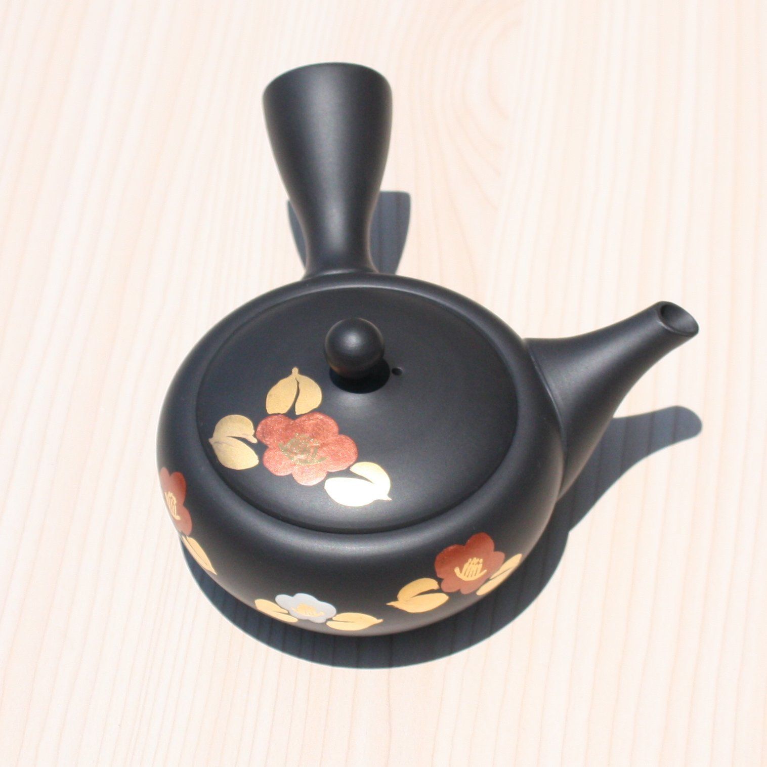 TKS−472 常滑焼 煎茶道具 名工 小西洋平作 藻紋 急須 茶注