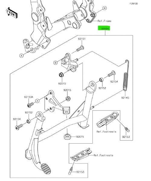 カワサキ Z900RS センタースタンド Kit - Accessory Center Stand 99994-1283 KAWASAKI 純正 Genuine JDM ♥ メーカー純正品