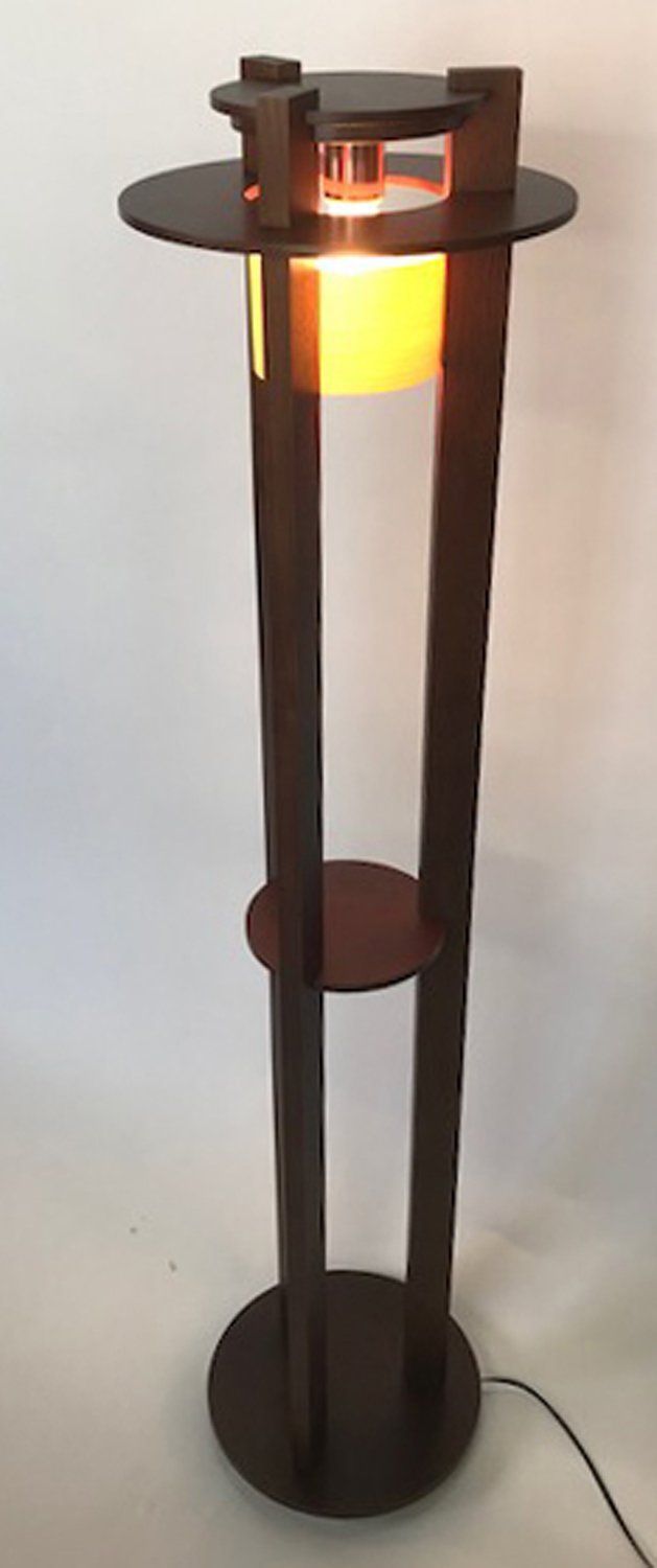 新着商品 ABOVO woody ring-LED フロアスタンド 大 オールナット F3223LE-V NEXPOTALLINN_EU