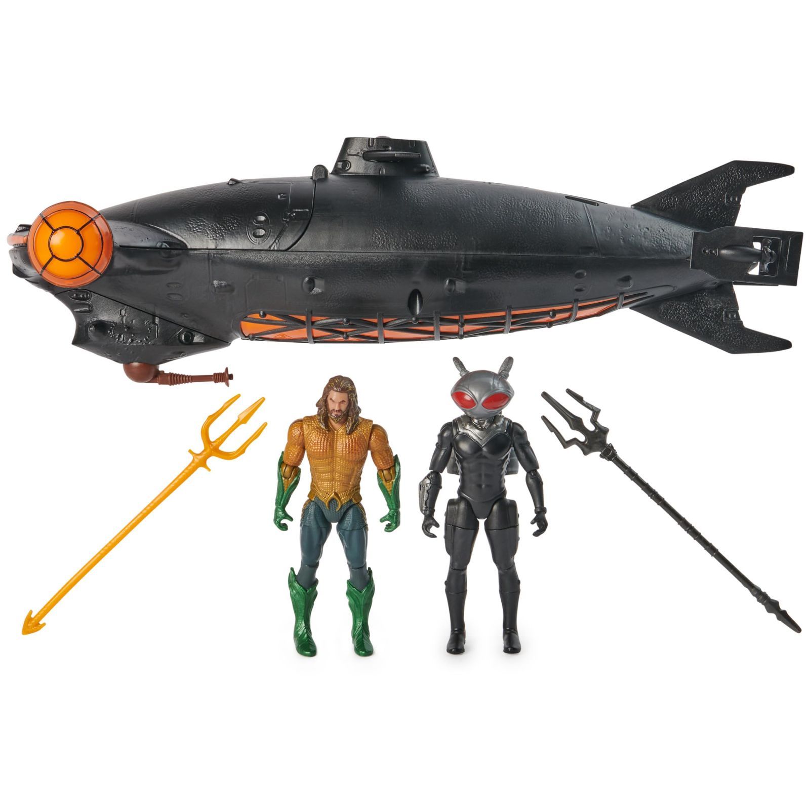 アクアマンDCコミックス vs ブラックマンタバトルセット 4インチ アクションフィギュア ライトu0026サウンド付き コレクタブルスーパーヒーローキッズおもちゃ 男の子と女の子向け