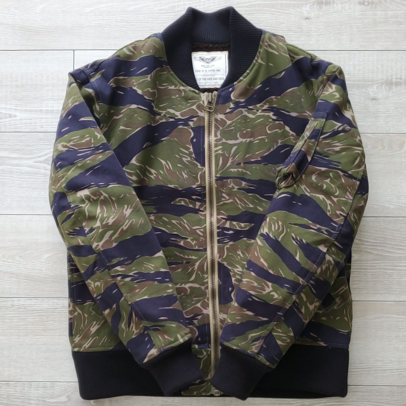 HIDE AND SEEK ハイドアンドシーク MA-1 ジャケット オリーブ