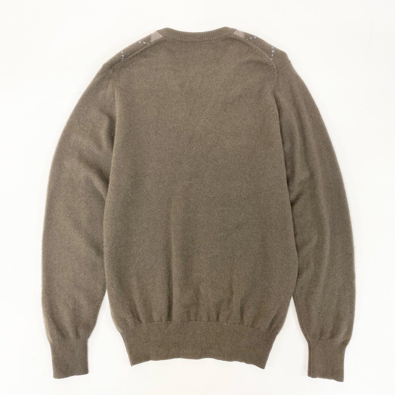 71i26 《美品》Ballantyne バランタイン Vネックカシミヤニット